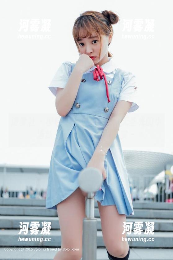 波萝社 - 柳侑绮校服——那种无圣光的小清新，竟然就是这么真实～